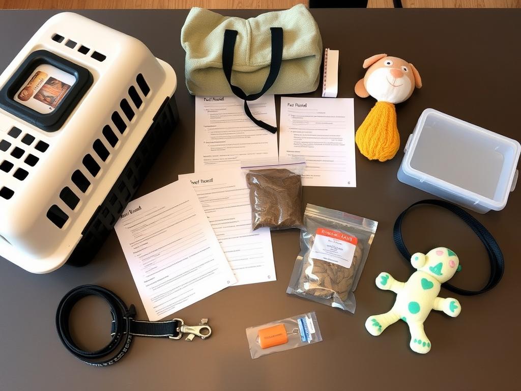 Items to bring to first vet visit including carrier, leash, and records The First Vet Visit